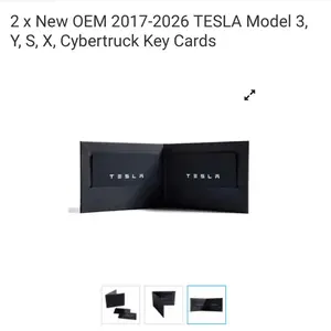 2 x New OEM 2017-2026 TESLA Model 3, Y, S, X, Cybertruck Key Cards  PRICE $80.00 Product Code: #GR-TSL-CARD BRAND OEM OEM CAR REMOTES  Part Number 1131087-00-J1104284-00-J1104284-00-F1131087-01-J Remote Type Smart Proximity Key