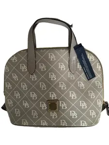 Dooney & Bourke Zip Zip Satchel Signature with Long Strap - Ash