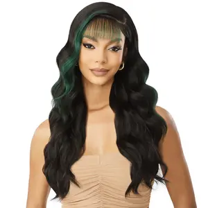 Outre Sleek Lay Glueless Deep C-Part HD Lace Front Wig - NAILANI - Pre-Styled Bangs