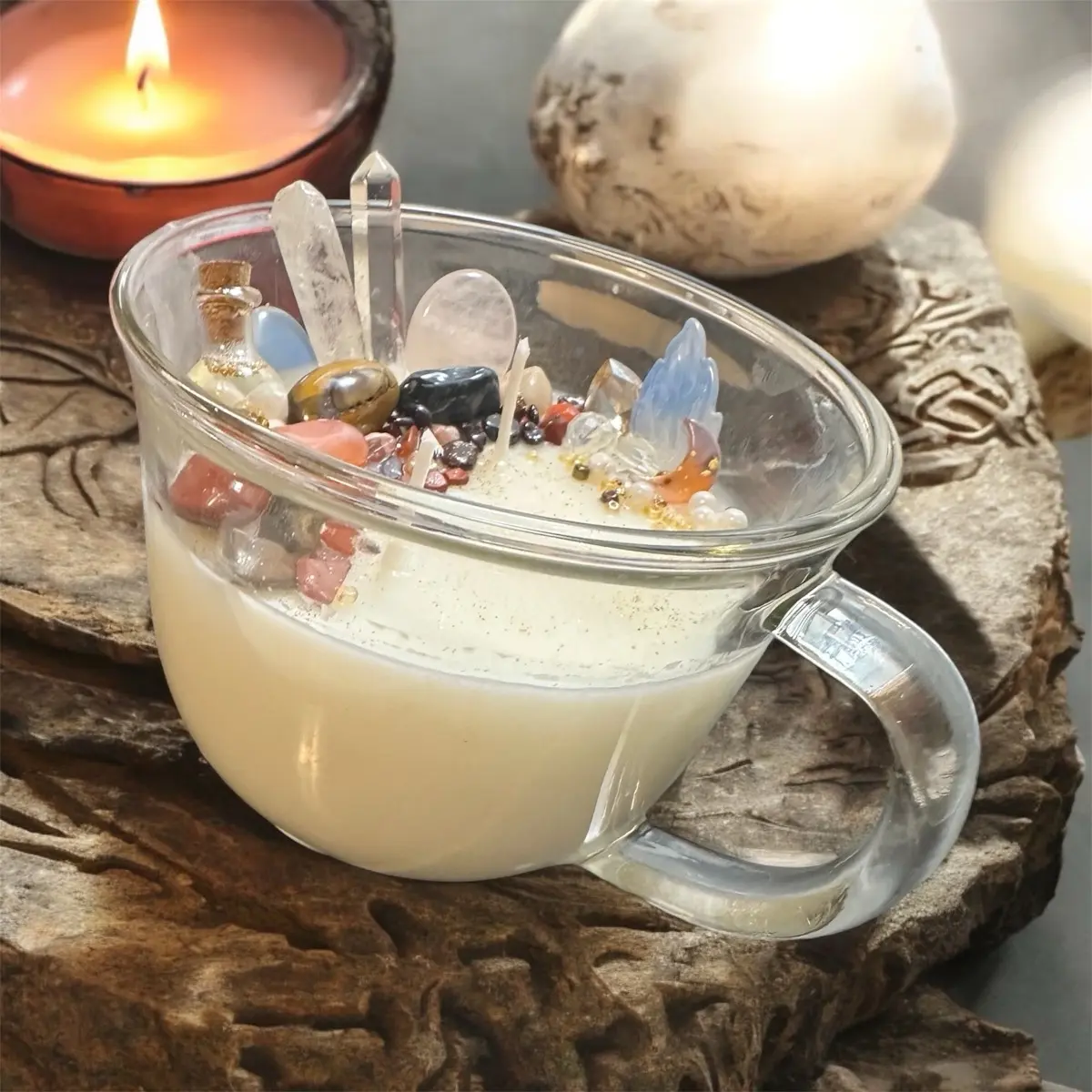 Enchantress Teacup Candle Decor Gift Agate Scented