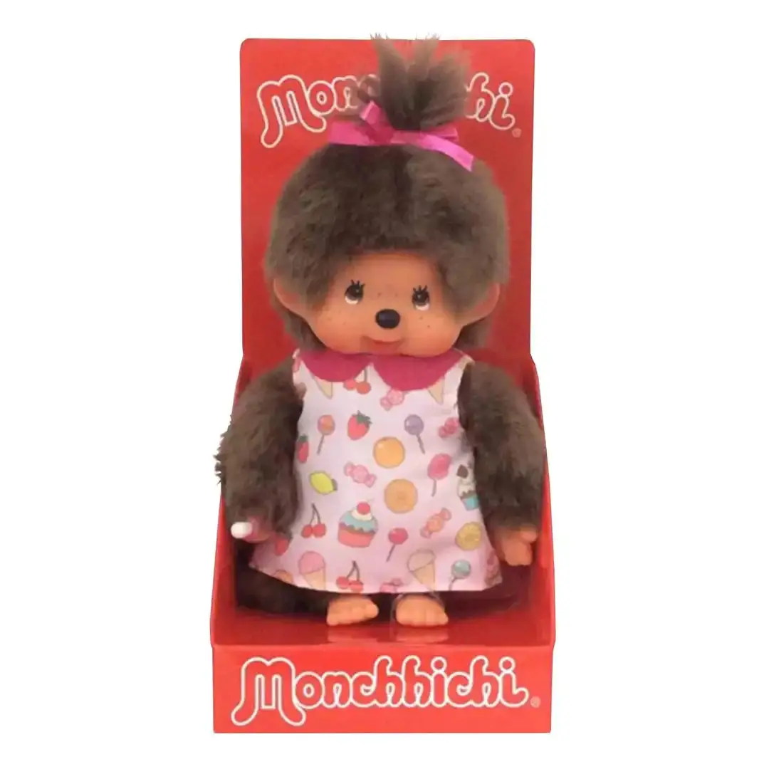 Monchhichi Pop N Candy Girl with Candy Dress Plush Doll