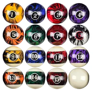 Billiard Balls Complete 16 Ball Set Pool Balls Billiard Set 2-14 Regulation Size New Upgrade Billiards Professional Pool Table