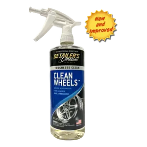 Clean Wheels Touchless Non-Acid Non-Alkaline Wheel & Tire Cleaner for BMW & FCA Vehicles Safe & Effective 32 oz Bottle
