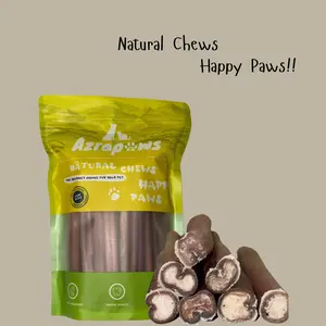 6 Inch Standard Bully Stick 20pcs - 100% Beef, No Additives, Free of Preservatives & Grains, Perfect Pet Snack