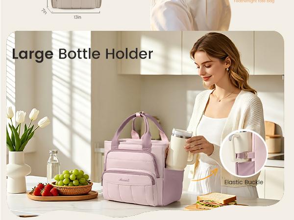 LOVEVOOK Lunch Box for Women, Large for Work & Picnic,Wide Opening Soft Cooler Bag with Large Cup Holder, 13L&18L. TikTokShopBackToSchool LOVEVOOK Lunch Box for Women, Large for Work & Picnic,Wide Opening Soft Cooler Bag with Large Cup Holder, 13L&18L. TikTokShopBackToSchool