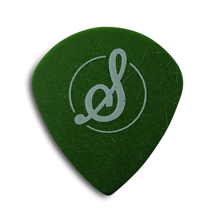 Stringjoy Guitar Picks - .88mm Key Lime Tougher Jazz Shape Picks with Excellent Grip, 10-Pack