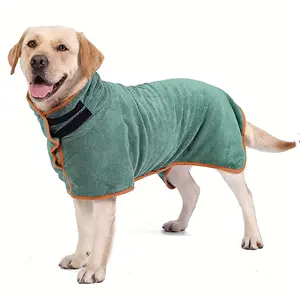 Ultra-Soft Dog Bathrobe Towel - Absorbent, Thickened, and Quick Drying- Ideal for Pet Grooming and Bath Time