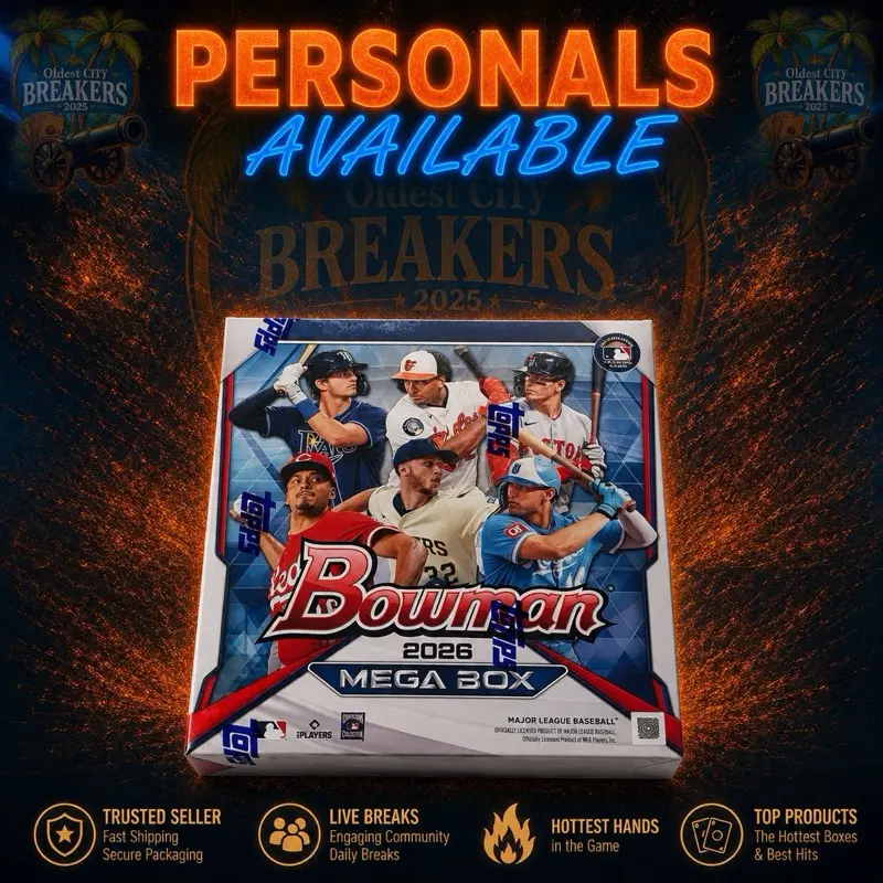 2026 Bowman Baseball Mega Box Factory Sealed