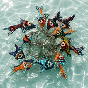 Lucky Beaded Fish Charm | Handmade Charm