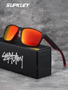 SUPKLEY  Men's Sports Sunglasses Polarized Outdoor Sunglasses Driving Running Fishing Golf Sunshade Sunscreen Sports Eyewear Sporty Sunglasses Summer Sports Sunglasses