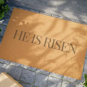 Easter Doormat, Seasonal Decor, Indoor Outdoor Doormat, Eco-friendly, Sustainable