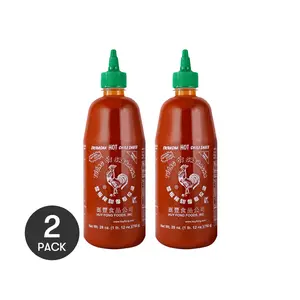 2 Pack HUY FONG FOODS Sriracha Garlic Sweet Chili Sauce 793g - Perfect for Pizza, Salad, Tacos & More!