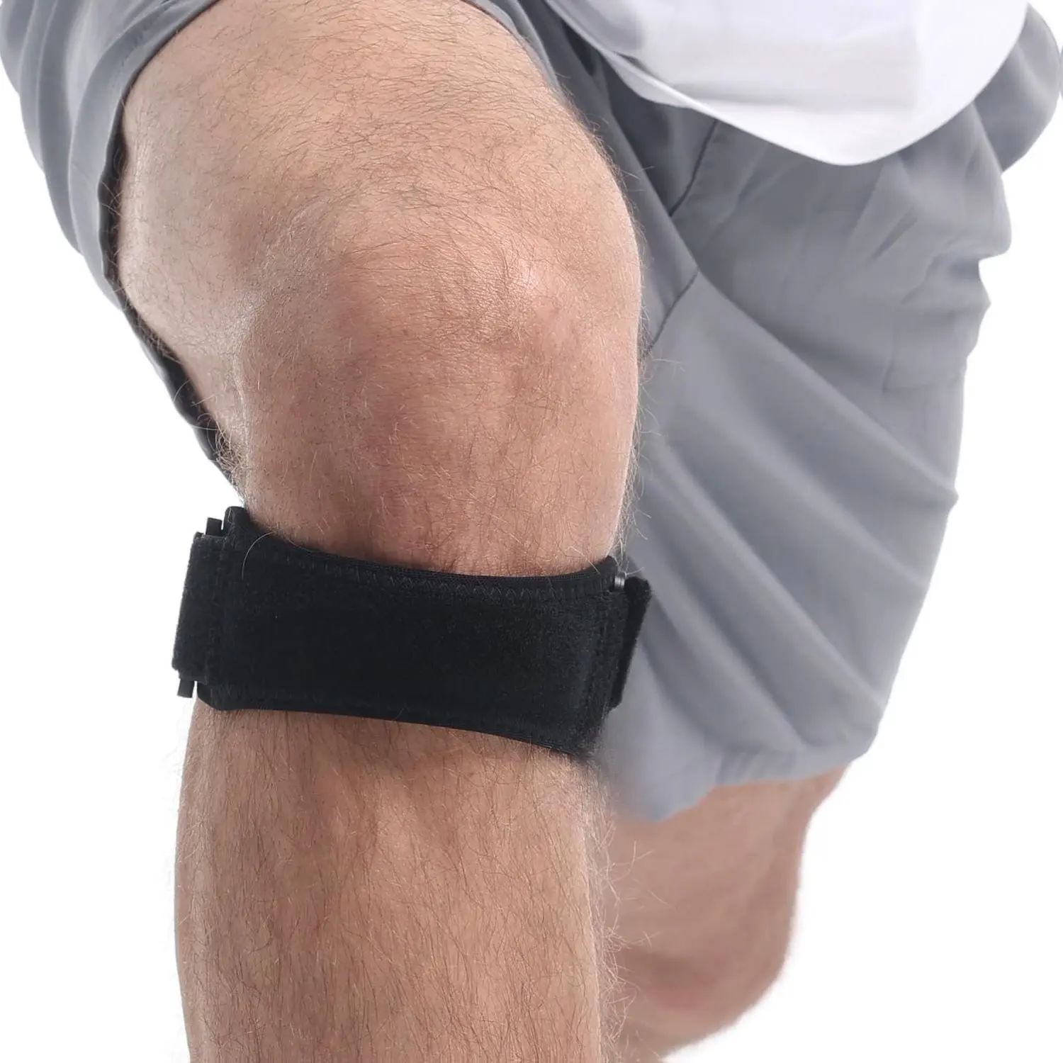 MOTEK Kneecap/Patella Support Brace for Men & Women (size 13-17") | Breathable Material, Targeted Compression, Dual Adjustable | Jumper's Knee | Runner's Knee