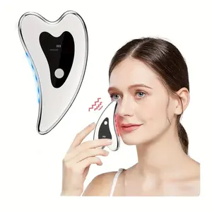 Electric Scraping, face, neck, and body massager, vibration heating massagetool， Rchargeable scraping Beauty tool,  ldeal Gift for Summer SkinCare, suitable for home use and travel,convenient home beauty device, gift