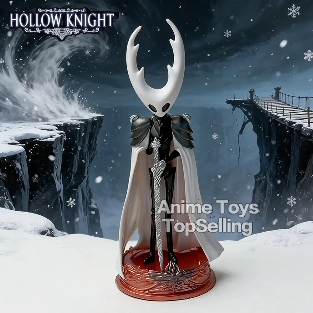 24cm/9.45in Game Hollow Knight Anime Figure Hollow Knight King Action Figures Pvc Statue Collection Model Toys Christmas Gifts
