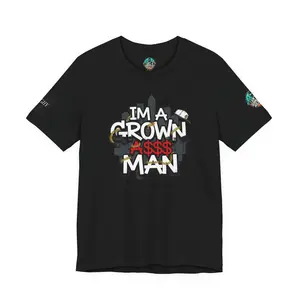 Grown Ass Man 2.0 Graphic Tee — Funny Urban Slang T‑Shirt