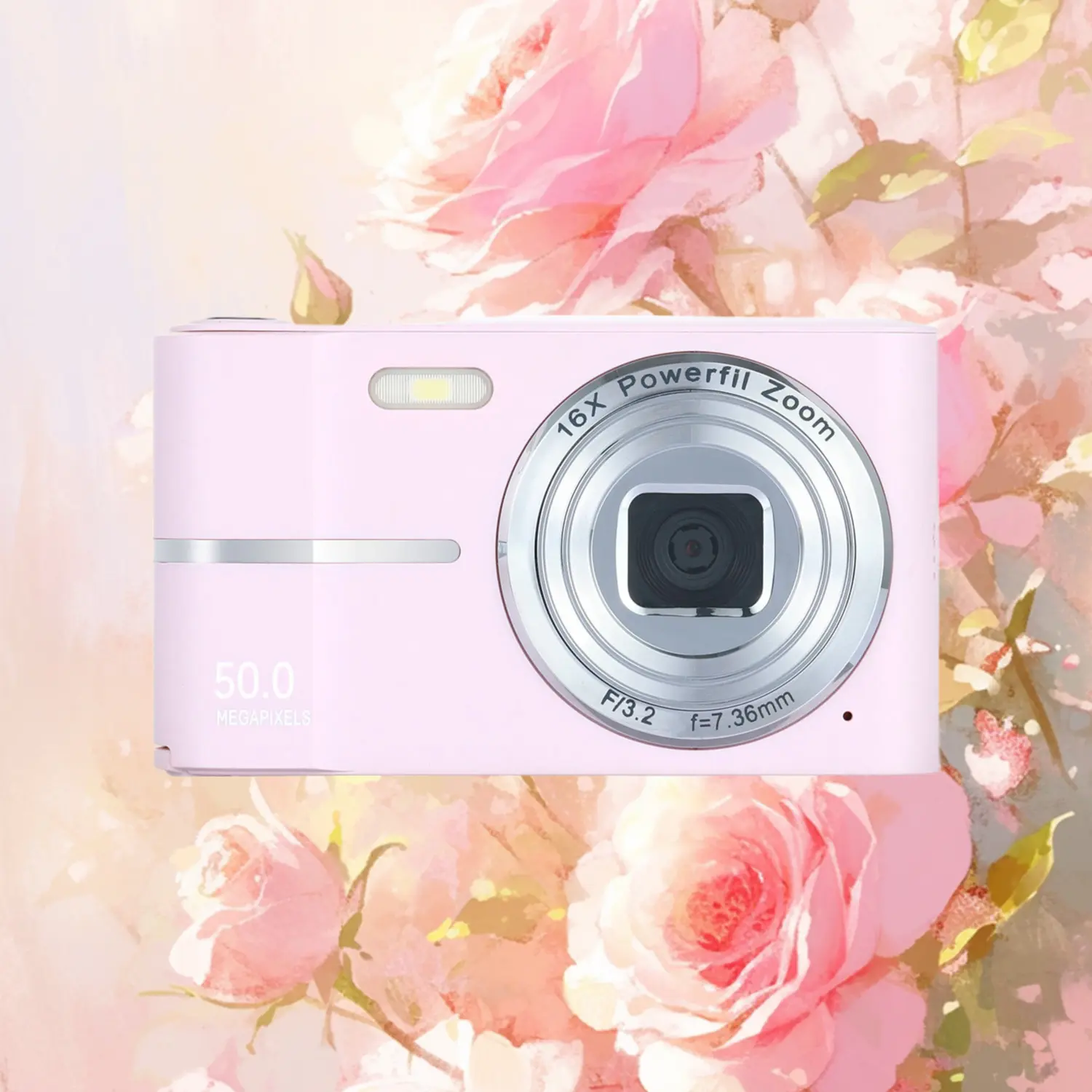 Retro CCD Digital Camera, 2.4-Inch Screen, CCD Sensor, HD Output, Smooth Video Recording, Rechargeable, Durable Compact Portable Design for Students, Ccd Digital Cameras