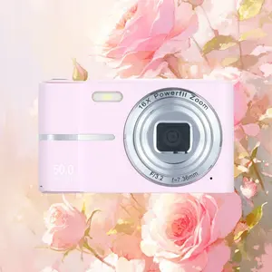 Retro CCD Digital Camera, 2.4-Inch Screen, CCD Sensor, HD Output, Smooth Video Recording, Rechargeable, Durable Compact Portable Design for Students, Ccd Digital Cameras