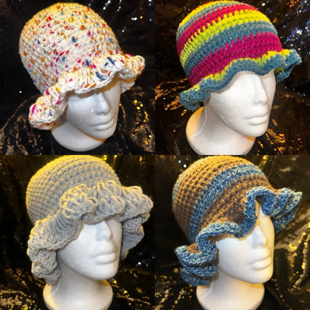 ZND Creationz Single Ruffle Beanie- Fashionable Clothes Accessory