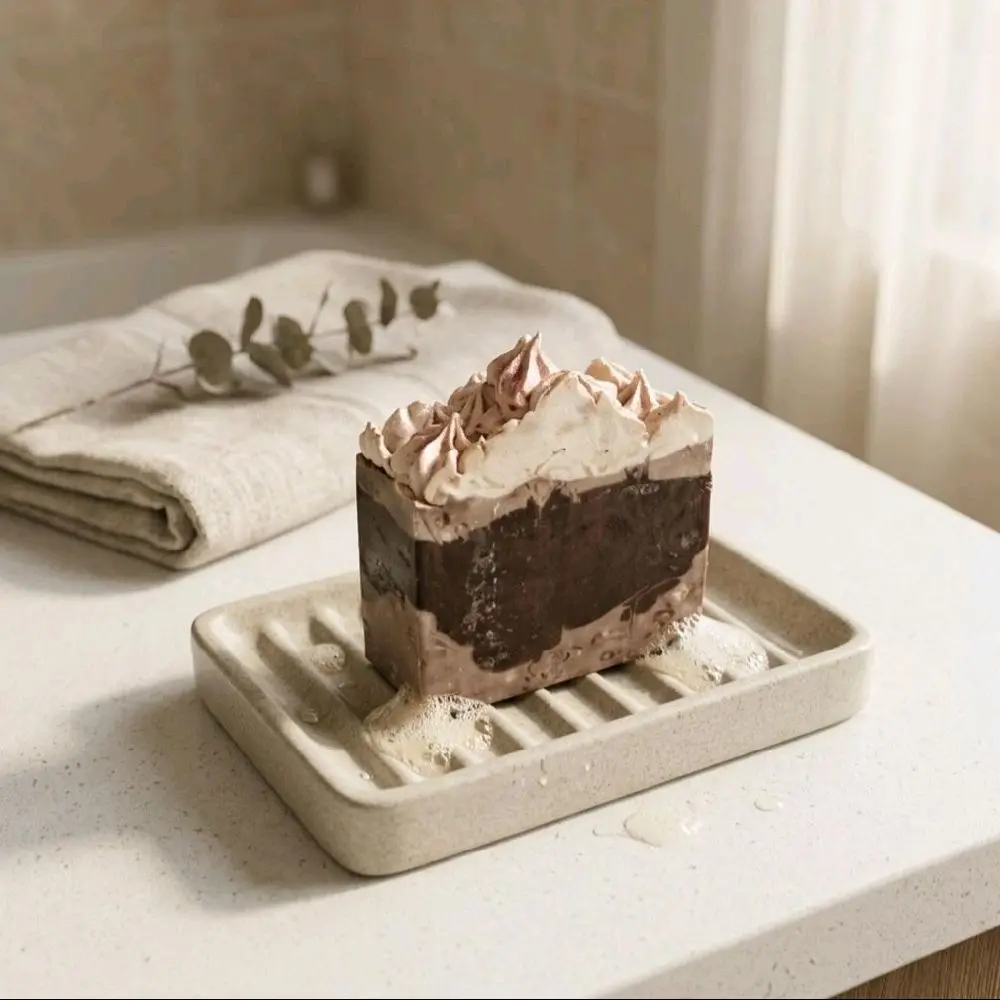 Chocolate Mousse Cake Soap