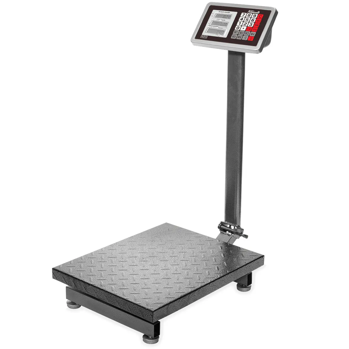 XtremepowerUS Industrial Heavy-Duty 600LB Digital LCD Display Floor Platform Scale for Postal Weighing, Shipping