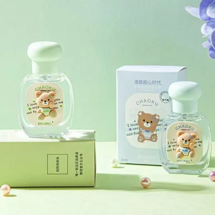 Women's Cute Bear Design Perfume Bottle - Non-Toxic, Long-Lasting, Natural Light Fragrance, Lightweight Scent for Daily Elegance Use