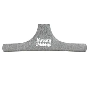 Boob sweat absorber - "AllTheThings Sweatparator" in color Grey. Comfortable boob sweat absorbing insert for your bra, sports bra, and bralette.