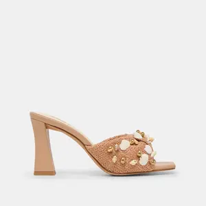 Dolce Vita TYLAH HEELS TOFFEE BEADED RAFFIA