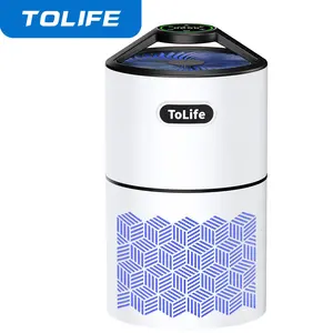 TOLIFE  Large Room Air Purifier Up to 1291 Ft², Advanced Air Quality Sensors, True HEPA Filter, Auto & Timer Function - Ideal for Bedrooms, Removes Smoke, Allergens, Dust, Pet Dander