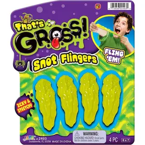 Gross Snot Flinger Toy (1 Pack) Icky & Stretchy Launching Booger. Halloween Party Favor, Gross Toy, Sticky Flinger, Launcher, Prank, Party Favor, Classroom Prize 2493-1