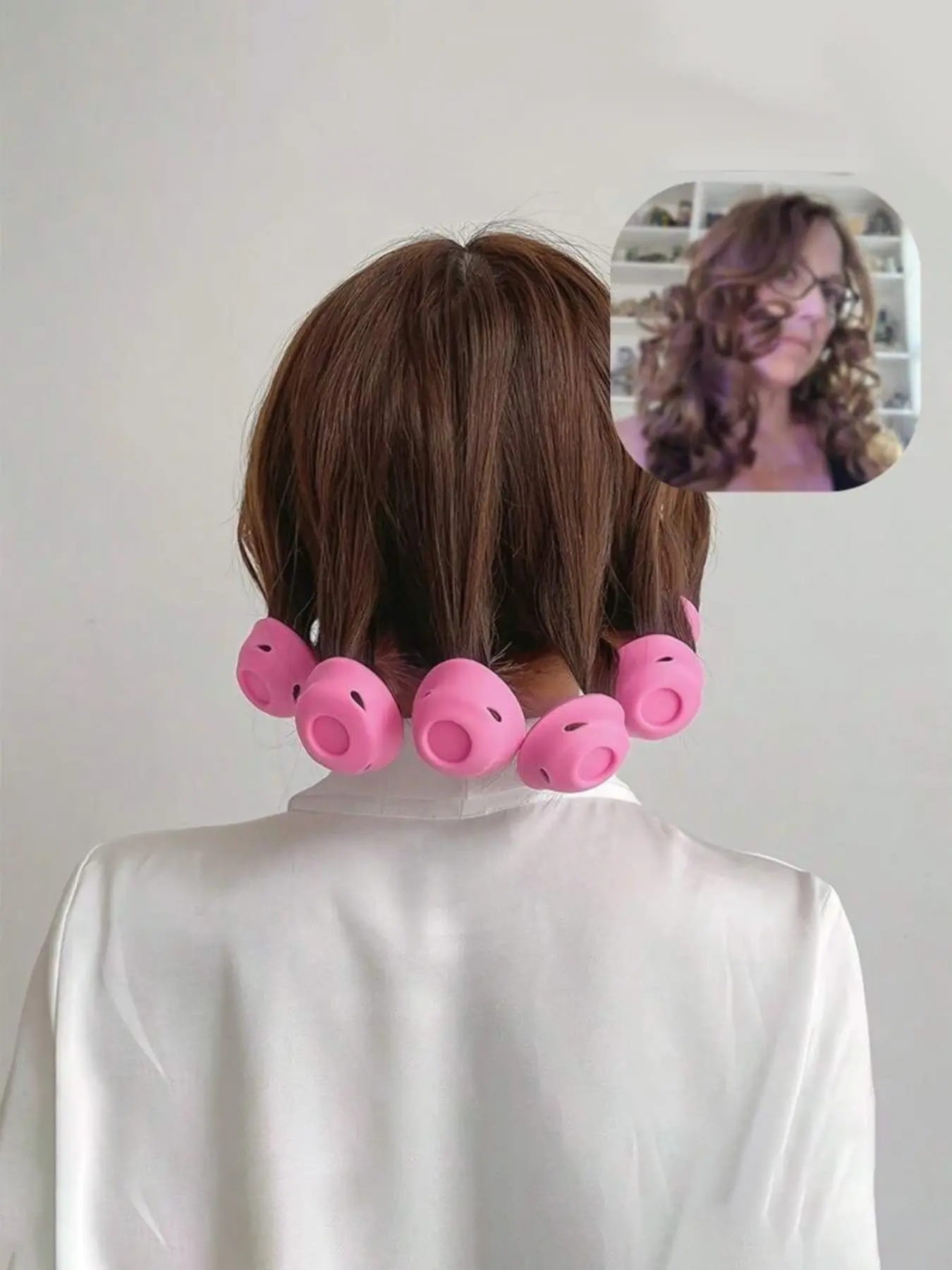 10pcs Silicone Hair Curlers, Mushroom & Bell-Shaped Heatless Rollers, No-Damage Sleep-In Styling Tools for Women, Easy DIY Curling Solution, Hair Curler Set, Diy Hair Styler, Overnight Curlers