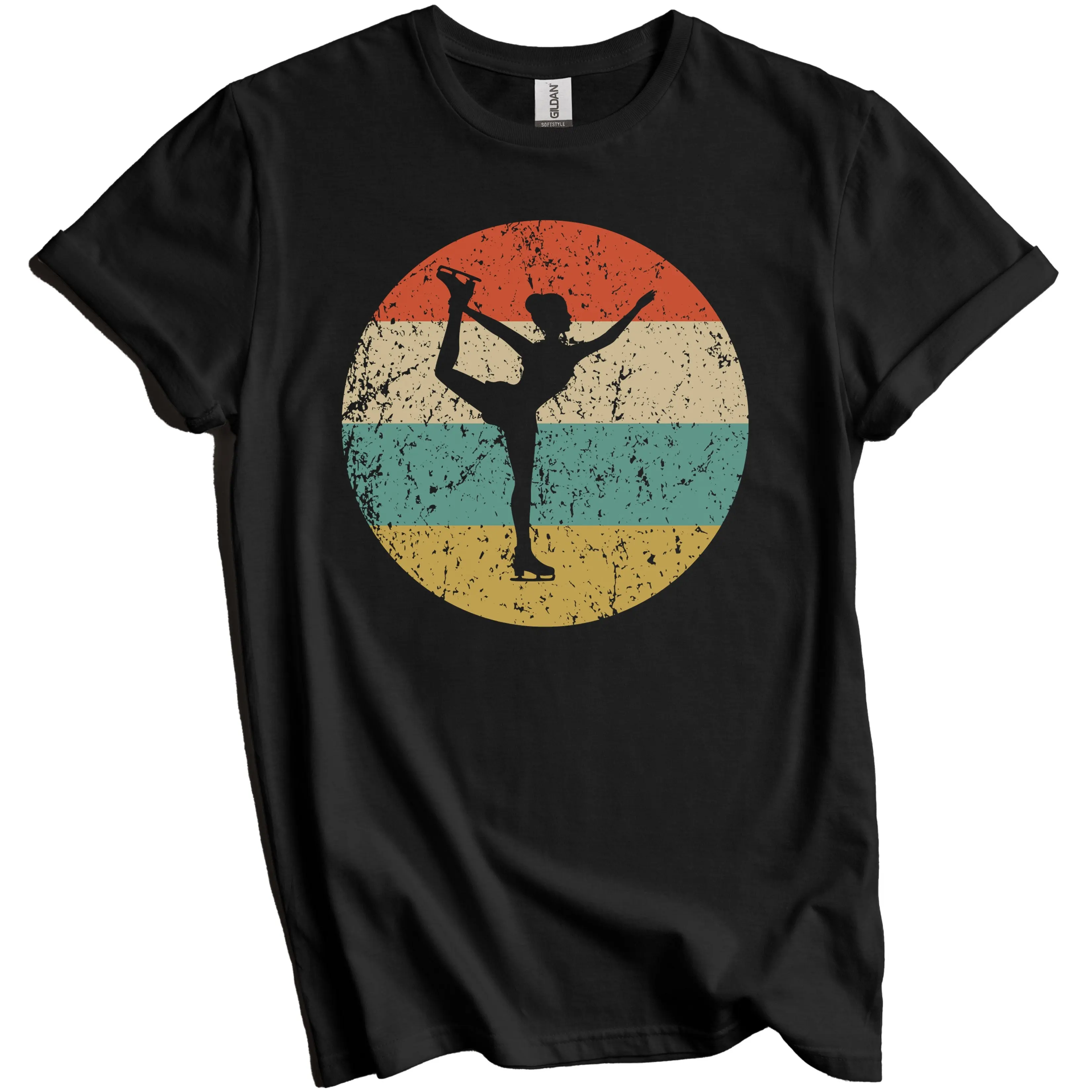 Figure Skating Shirt - Figure Skater Gift - Vintage Retro Figure Skater T-Shirt - Figure Skating Icon Shirt
