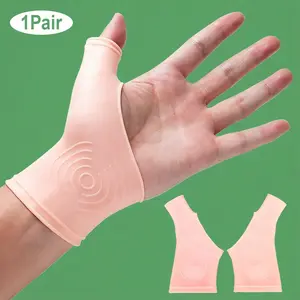 1 Pair Gel Wrist Brace Support Gloves, Wrist & Thumb Stabilizer Braces for Men and Women Right and Left Hand for Typing Wrist, Yoga, Fitness, Exercise