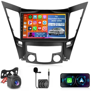 Android Radio for【Hyundai Sonata 2010 2011 2012 2013 2014】9" Touch Screen with Wireless Carplay Android Auto GPS Navigation WiFi Bluetooth Mirror Link