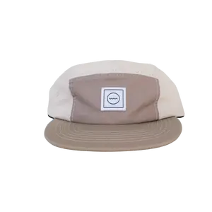 Cotton Five-Panel Hat in Sand