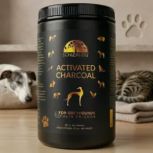 Activated Charcoal for Pets, 100% Pure FOOD GRADE, 32 oz Size Jar (10 oz by WEIGHT) Puppy Natural