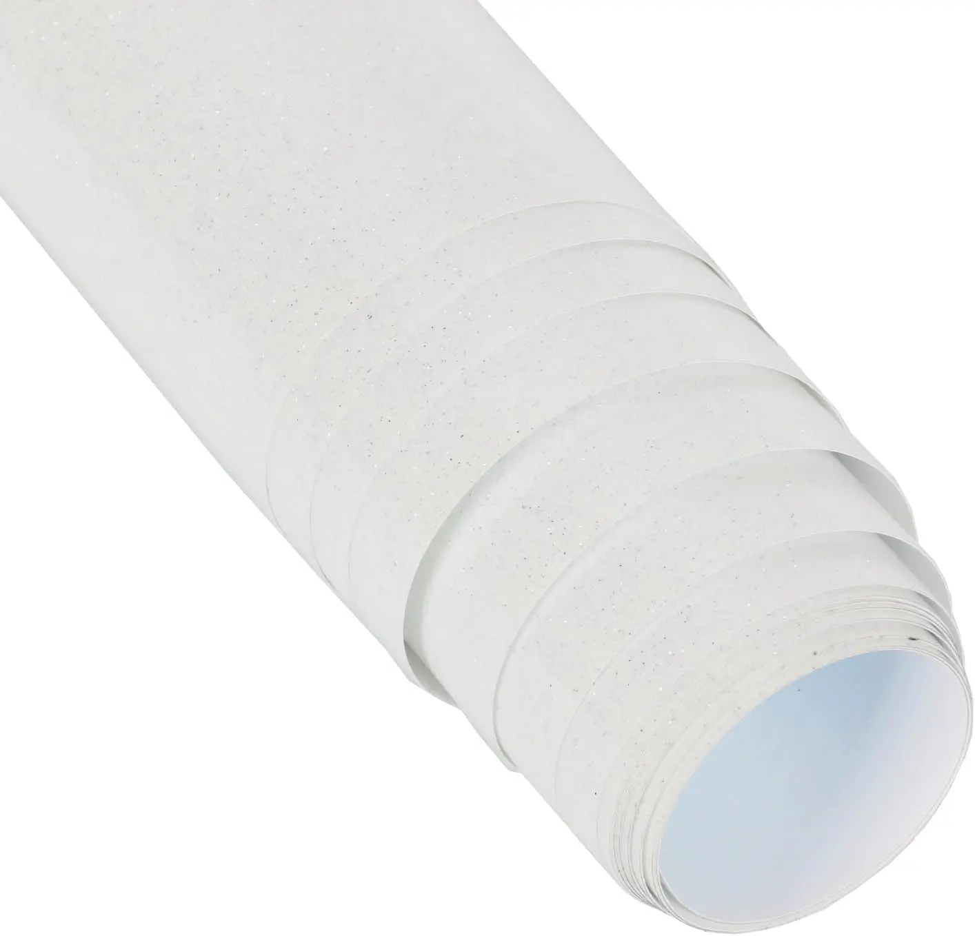 Glitter Heat Transfer Vinyl for T Shirts, 12" x 8 FT Glitter White Iron on, Outlast 50+ Washes, White Glitter Iron on Vinyl Glitter HTV Vinyl for All Plotters, No , Easy to Cut & Weed