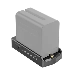 SmallRig NP-F Battery Adapter Plate Lite for Sony NP-F Battery, w/ 12V/7.4V Output Port, LED Low Battery Indicator - 3018
