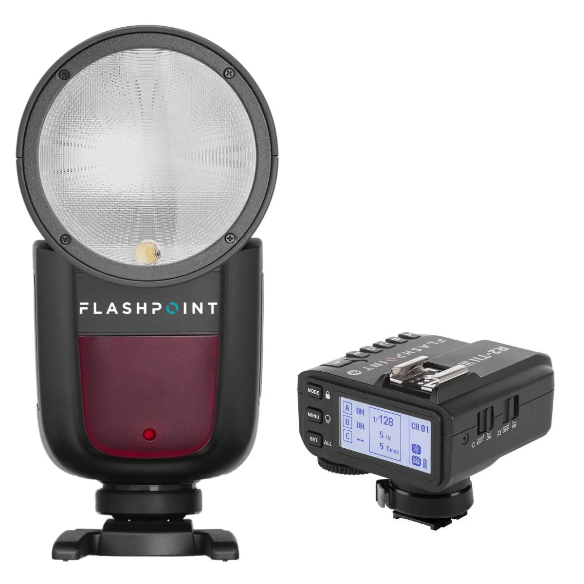 Flashpoint Zoom Li-Ion X R2 TTL Round Shape Speedlite + Trigger for Sony, w/ 2.4GHz RF R2 Mark II Trigger, TTL Sync Functionality