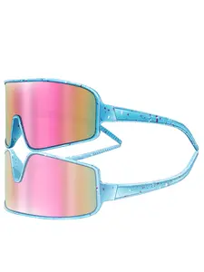 Fashion Sports Glasses for Men and Women, Sunglasses for Sports, Anti-Glare Sport Lenses Suitable for Outdoor and Indoor Activities, Durable PC Frame for Daily Use, Sports Cycling Sunglasses