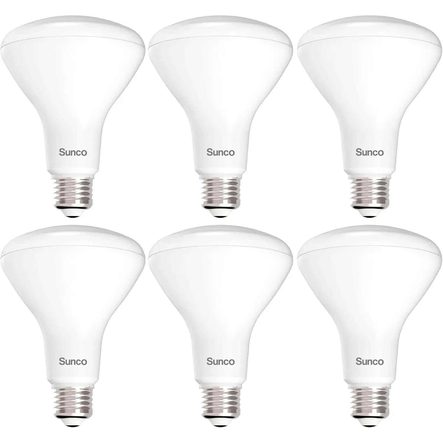 Sunco BR30 LED Bulb Flood Light, E26, 11W=65W, 5000K Daylight, 6 Pack