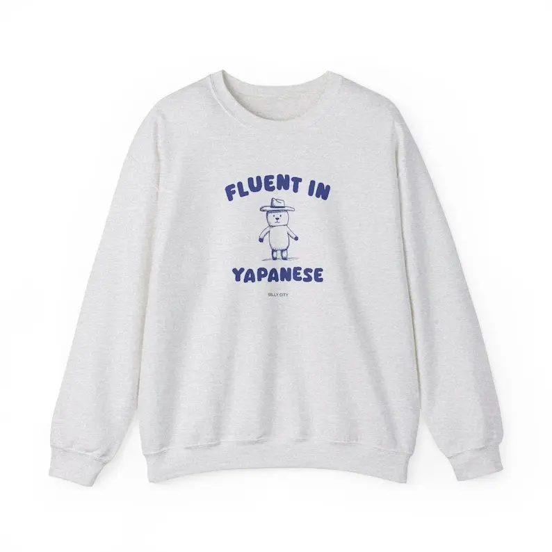 Fluent In Yapanese -Unisex Sweater Clothing Fabric