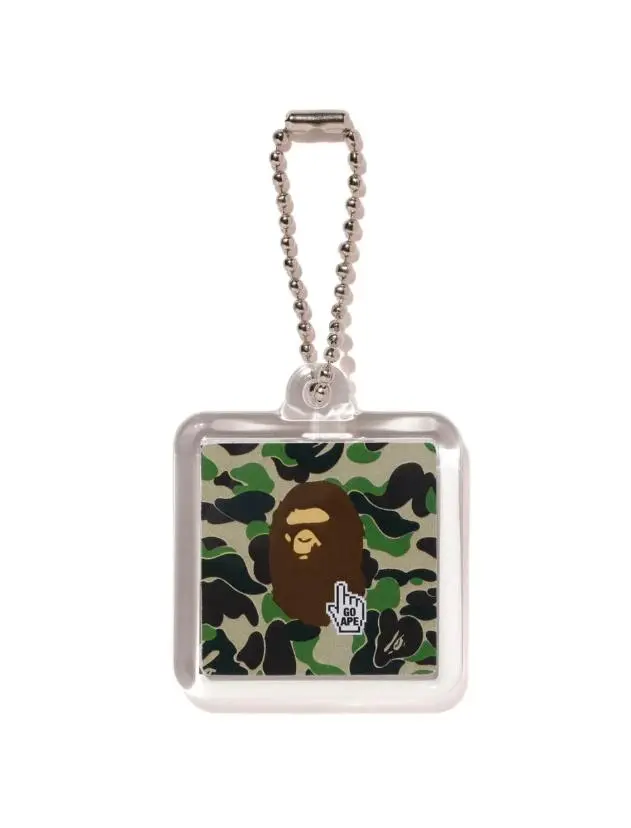 Bape Go Ape Pointer Keychain ABC Green Camo