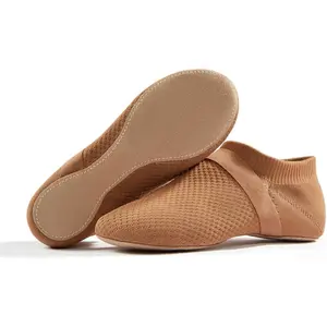 Jazz Shoe Slip-on for Women Dance Flat Shoes Teacher Trainning and Lala Cheering Dance Slippers