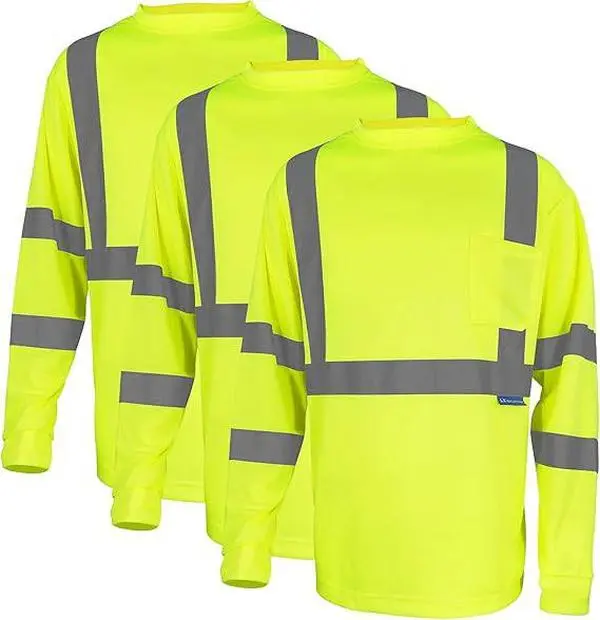 High Visibility Reflective Safety T Shirt Long Sleeve Breathable Fast Dry T Shirt High Visibility Reflective Safety T Shirt Long Sleeve Breathable Fast Dry T Shirt