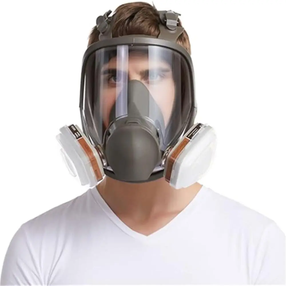 17 in 1 Full Facepiece 6800 for Spray Paint and Welding, 17 in 1 Anti-Fog Safety Respiratory Supplies with Wide View, Dustproof Gasproof Mask