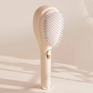 Stretch Magic Comb, Home Upgrade Scalp Cleaning Massage Brush, Portable Press Massage Hairbrush, One-Button Scalp Cleaner