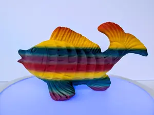 Rainbow Fish 3D Printed Multicolored Artistic Ornaments for Home Decor & Nautical Gifts Brighten Your Space with Ocean Inspired Joy