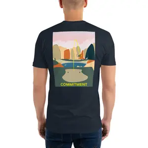 Commit Golf T-shirt - Fitted Graphic Tee for Men, Short Sleeve Crew Neck, Casual Cotton Top, Athletic Fit, Streetwear Style