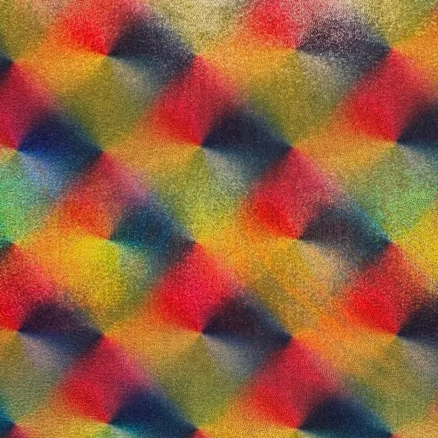 Holographic Spandex Fabric with Rainbow Diamond Pattern - Durable Polyester, 4-Way Stretch for Flexibility in Costume Making & Dancewear, Holographic Foil, Sparkle Effect, Glam, 18% Spandex, Bold Look, 270 Grams/Yard